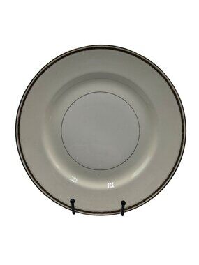 Homer Laughlin Georgian Eggshell Plate Beige Gold Trim Vintage 1950s Made In USA